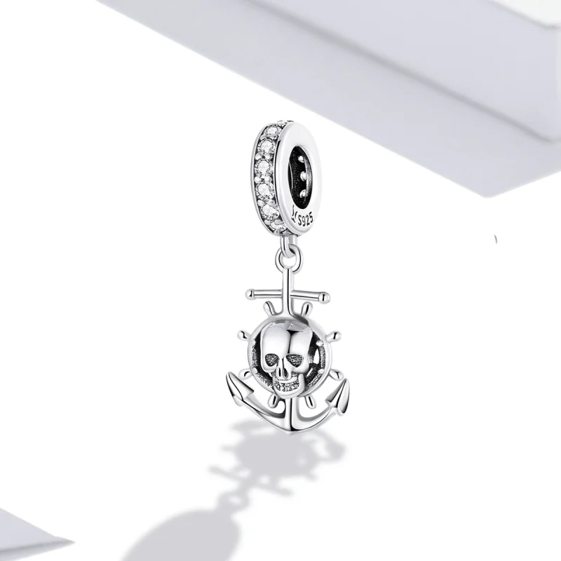 (image for) Pandora Style World Travel - Skeleton Pirate Ship Dangle - SCC2030 - View 2