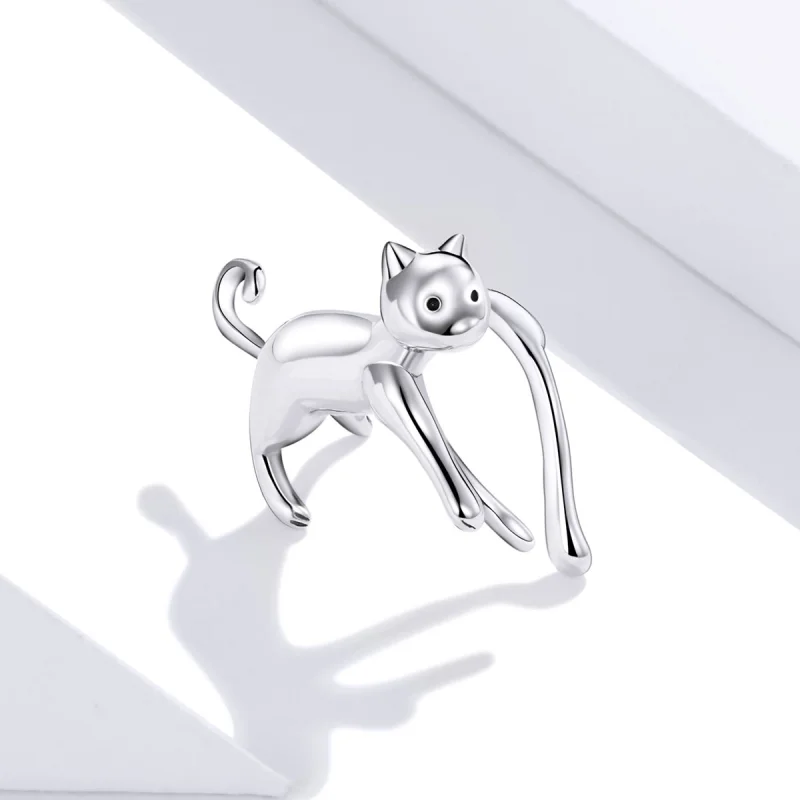 (image for) Pandora Style Cute Kitten Ear clip - SCE967 - View 4