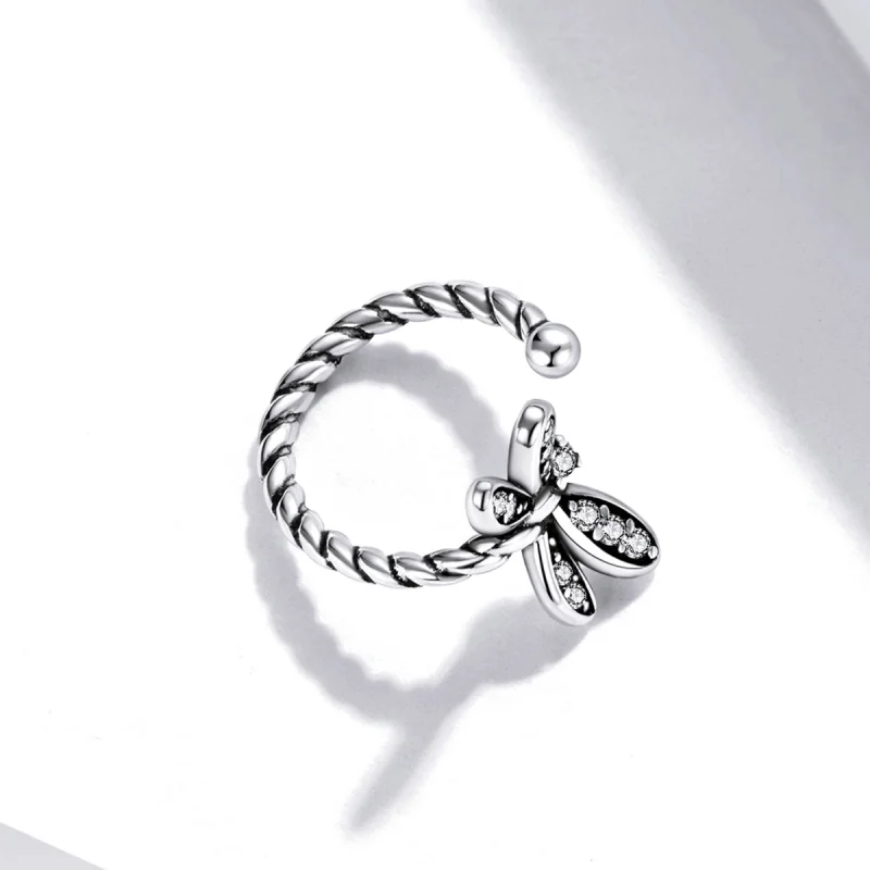 (image for) Pandora Style Delicate Dragonfly Ear clip - SCE1295 - View 2