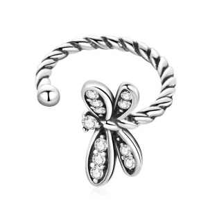 (image for) Pandora Style Delicate Dragonfly Ear clip - SCE1295