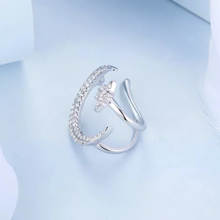 Pandora Style Moon and Stars Ear clip - BSE701