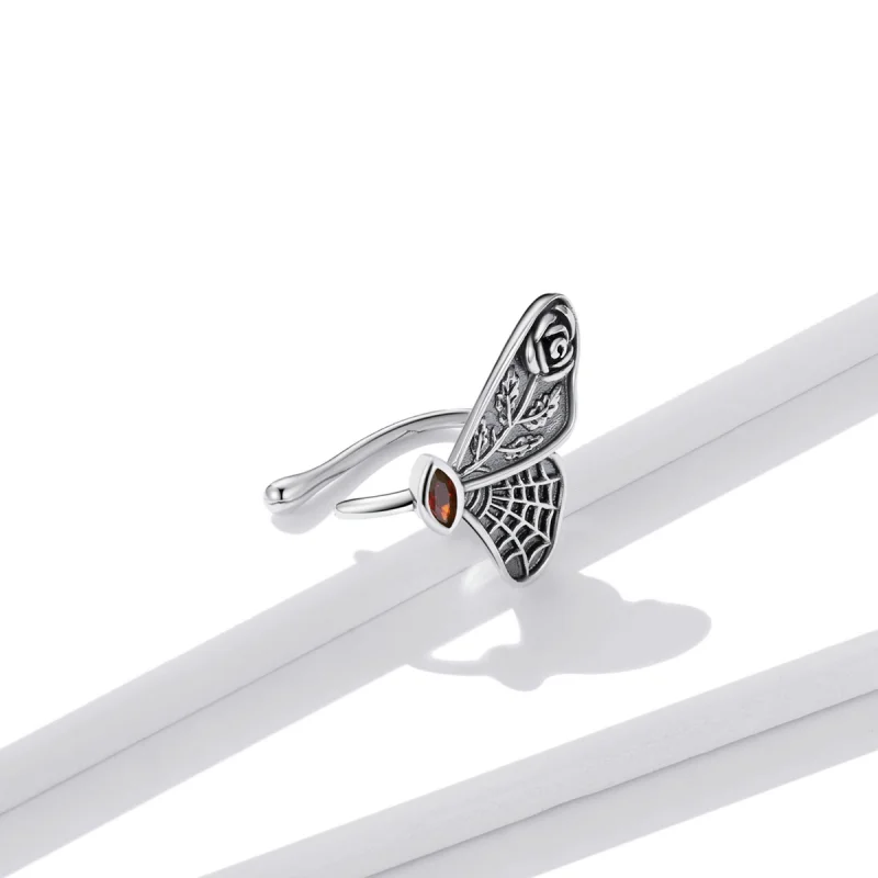 (image for) Pandora Style Retro Butterfly Ear clip - BSE533 - View 2