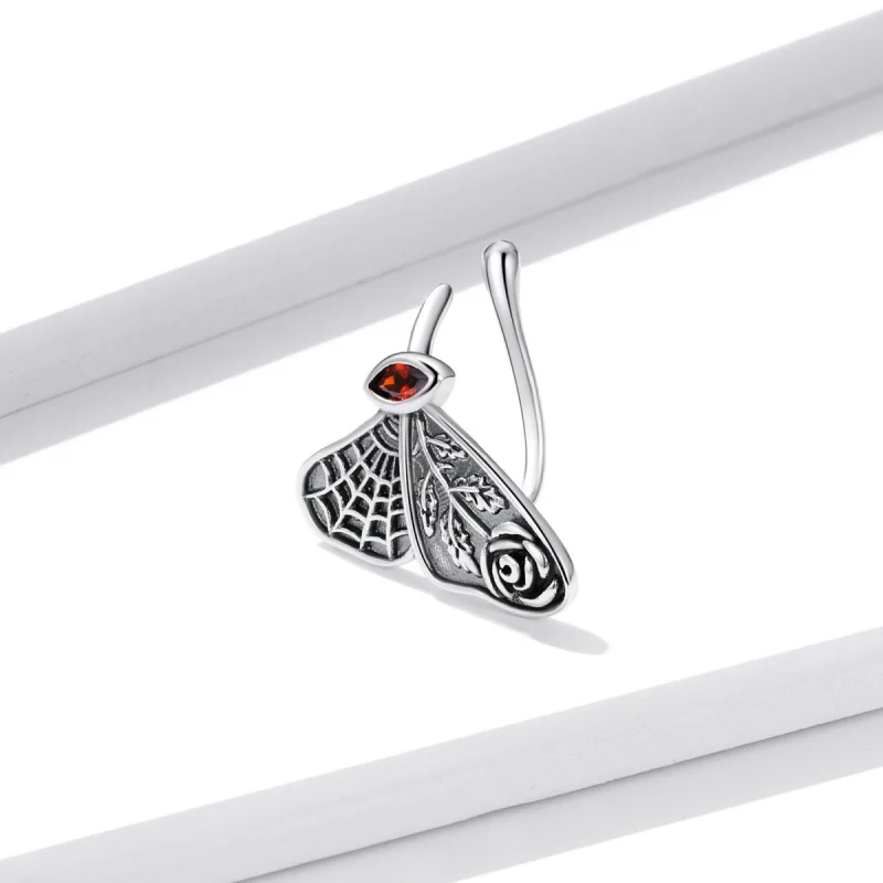 (image for) Pandora Style Retro Butterfly Ear clip - BSE533 - View 3