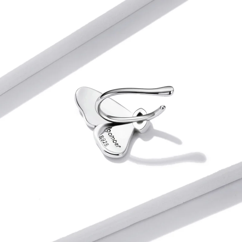 (image for) Pandora Style Retro Butterfly Ear clip - BSE533 - View 4