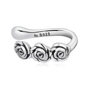 (image for) Pandora Style Retro Rose Ear clip - BSE582
