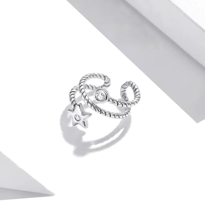 (image for) Pandora Style Star Ear clip - SCE1135 - View 2