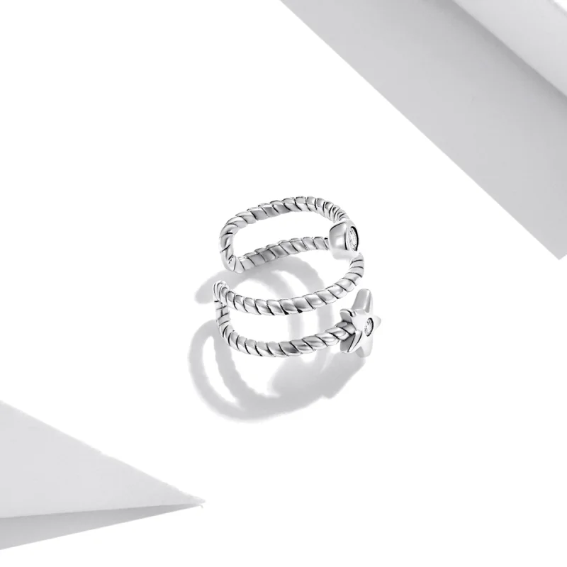 (image for) Pandora Style Star Ear clip - SCE1135 - View 4