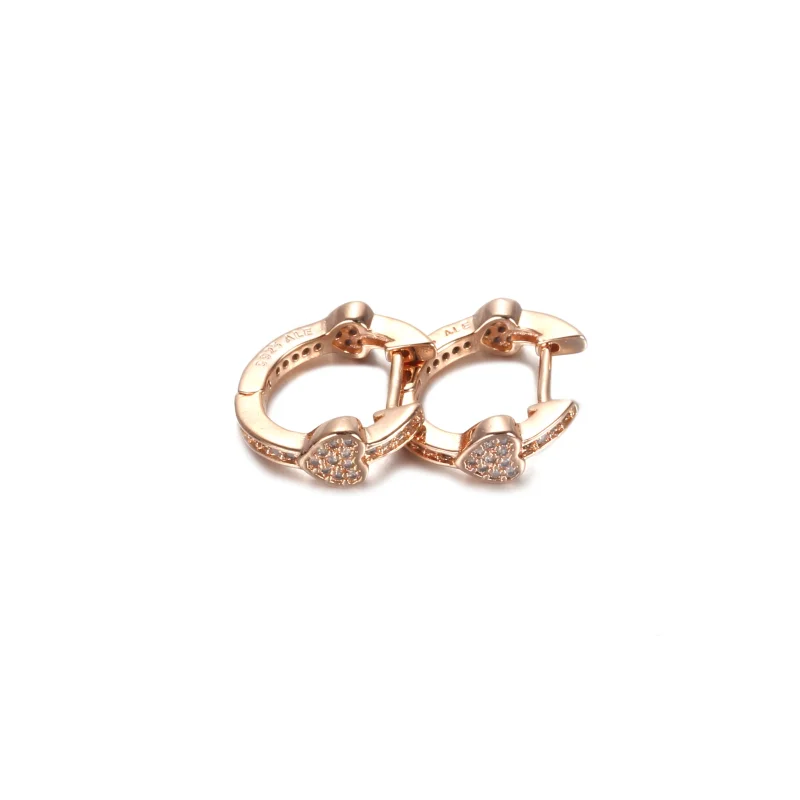(image for) Alluring Hearts Hoop Earrings, PANDORA Rose™ & Clear CZ - 287290CZ - View 4