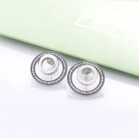 Forever PANDORA Signature Earrings, Clear CZ - 297446CZ Forever PANDORA Signature Earrings, Clear CZ - 297446CZ