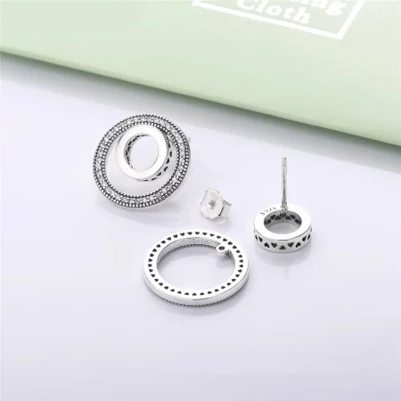 Forever PANDORA Signature Earrings, Clear CZ - 297446CZ