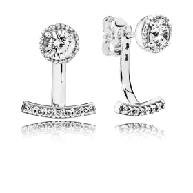 PANDORA Abstract Elegance Clear CZ Earrings - 290743CZ PANDORA Abstract Elegance Clear CZ Earrings - 290743CZ