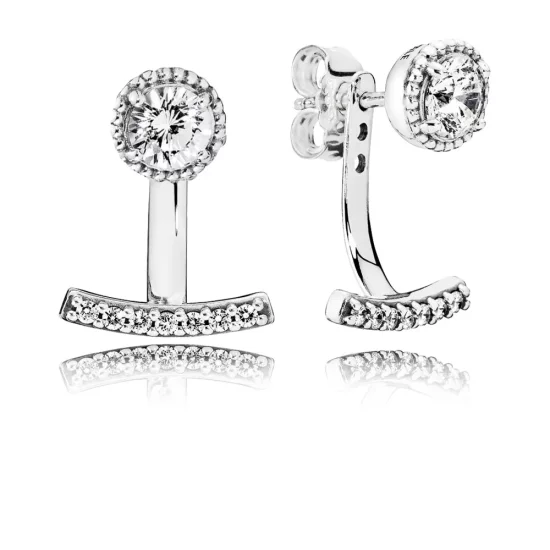 PANDORA Abstract Elegance Clear CZ Earrings - 290743CZ