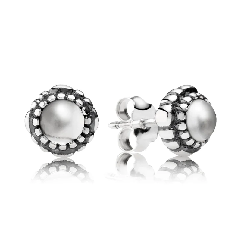 (image for) PANDORA April Birthstone Stud Earrings - 290543BK