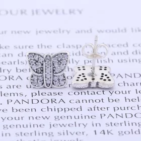 PANDORA Butterfly Silver Stud Earrings - 290571cz PANDORA Butterfly Silver Stud Earrings - 290571cz