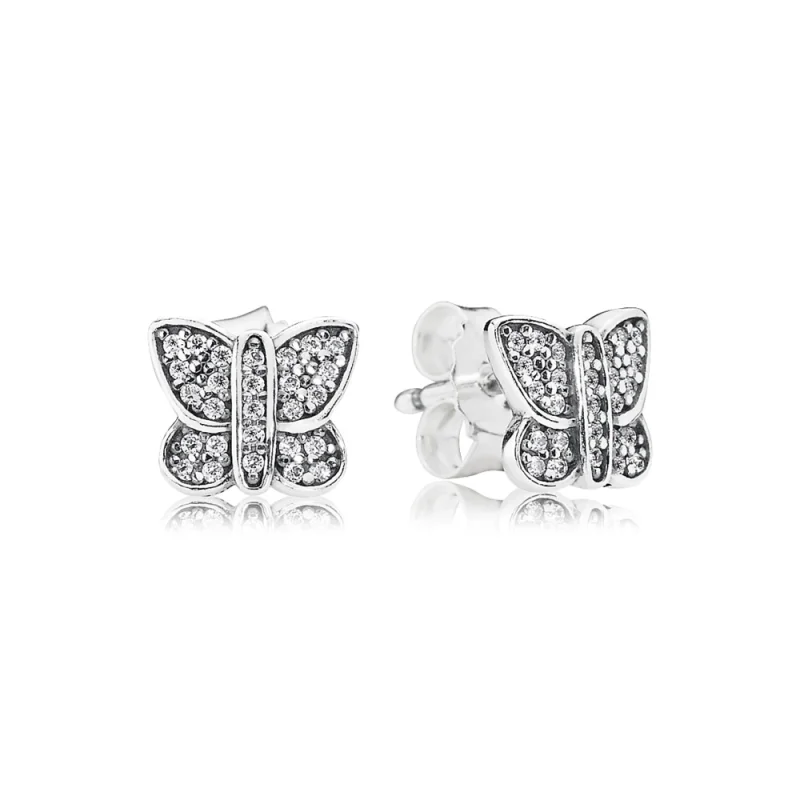 (image for) PANDORA Butterfly Silver Stud Earrings - 290571cz - Product Image