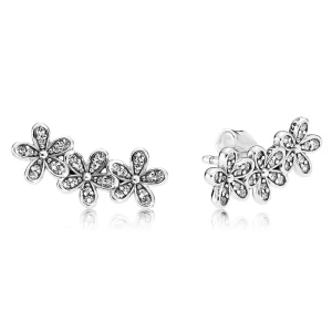 (image for) PANDORA Dazzling Daisies, Clear CZ Stud Earrings - 290744CZ