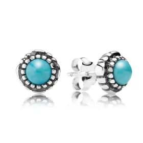 PANDORA December Birthstone Stud Earrings - 290543TQ