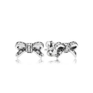 (image for) PANDORA Delicate Bow Stud Earrings - 290555CZ