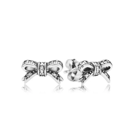 PANDORA Delicate Bow Stud Earrings - 290555CZ