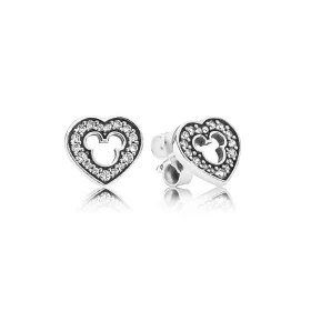 PANDORA Disney, Mickey Silhouette Stud Earrings - 290579CZ