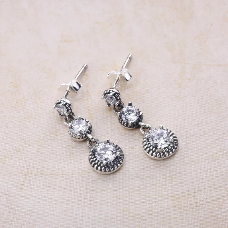 (image for) PANDORA Eternal Elegance Pendants Earrings - 290742CZ - View 2