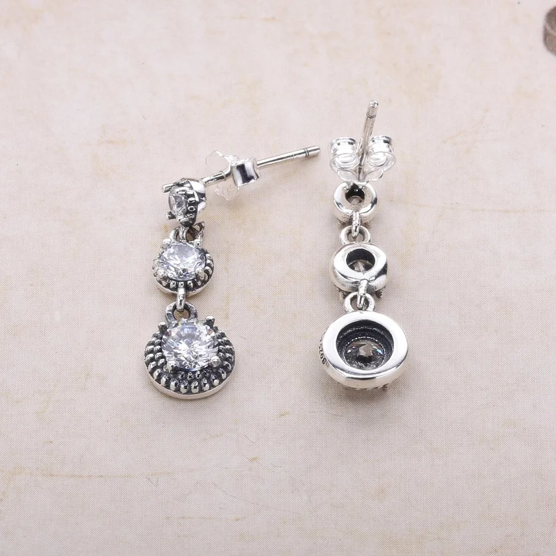 (image for) PANDORA Eternal Elegance Pendants Earrings - 290742CZ - View 3