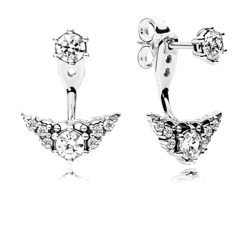 (image for) PANDORA Fairytale Tiara Stud Earrings - 296228CZ - Product Image