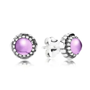(image for) PANDORA February Birthstone Stud Earrings - 290543AM