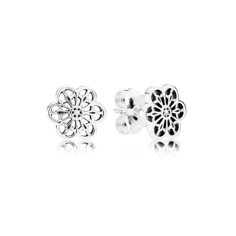 (image for) PANDORA Floral Daisy Lace Stud Earrings - 290692 - Product Image