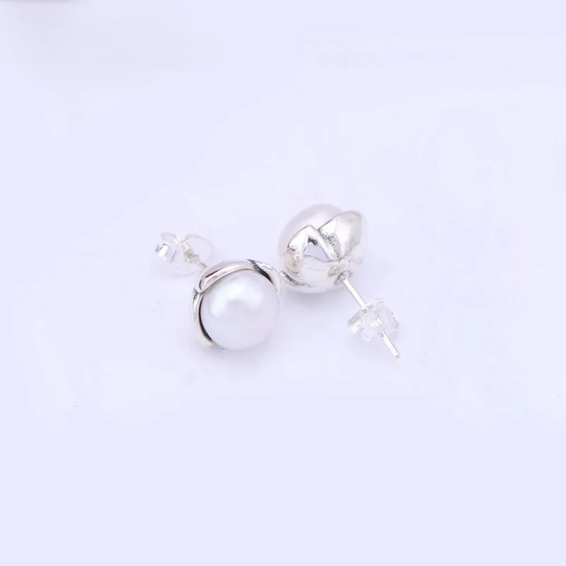 (image for) PANDORA Grand Pearl Stud Earrings - 290533P - View 2