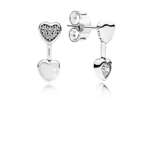 (image for) PANDORA Hearts of Love Dangle Earrings - 290750CZ