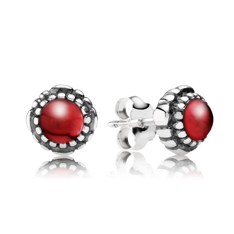 (image for) PANDORA January Birthstone Stud Earrings - 290543GA - Product Image