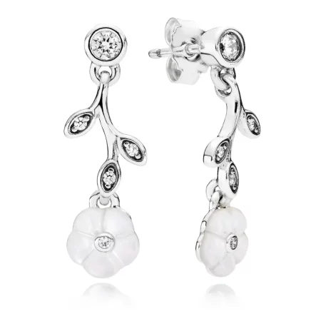 PANDORA Luminous Florals with Mother of Pearl Dangle Earrings - 290699MOP PANDORA Luminous Florals with Mother of Pearl Dangle Earrings - 290699MOP