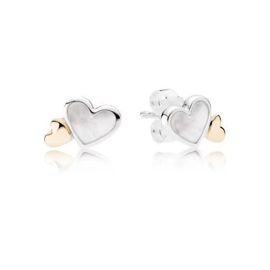 PANDORA Luminous Hearts Stud Earrings - 290697MOP