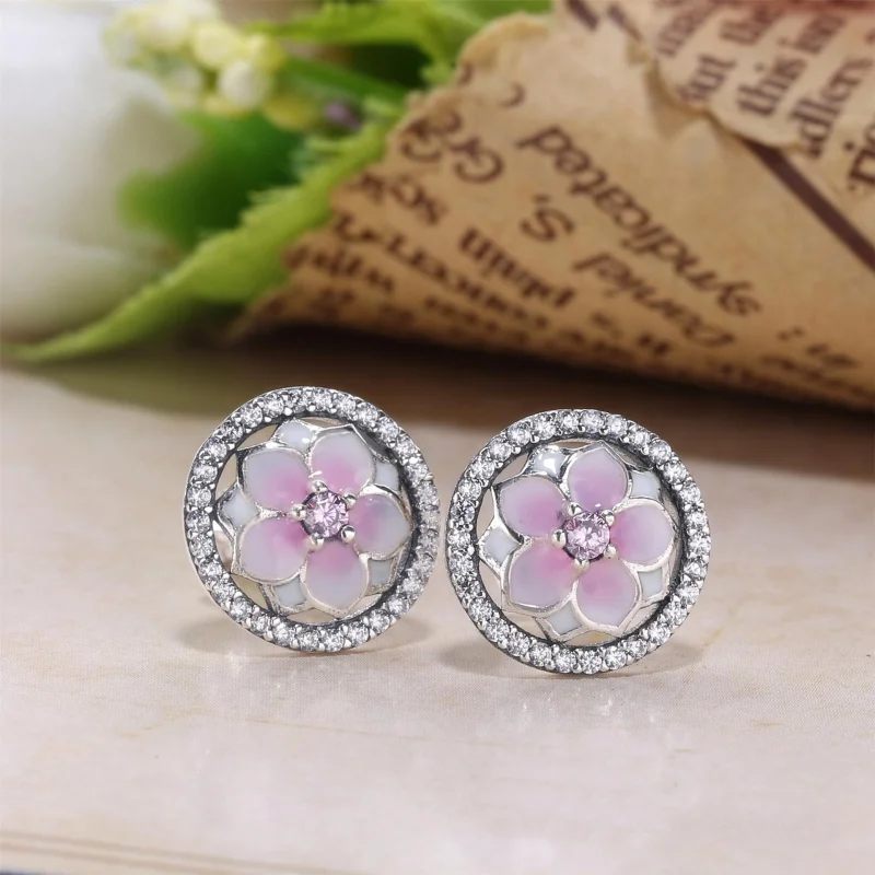(image for) PANDORA Magnolia Bloom Studs Earrings - PT0076-1 - View 2