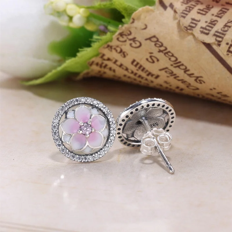 (image for) PANDORA Magnolia Bloom Studs Earrings - PT0076-1 - View 3