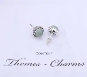 PANDORA March Birthstone Stud Earrings - 290543AQ PANDORA March Birthstone Stud Earrings - 290543AQ