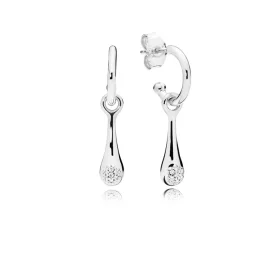 PANDORA Modern LovePods™ Earrings, Clear CZ - 297357CZ PANDORA Modern LovePods™ Earrings, Clear CZ - 297357CZ