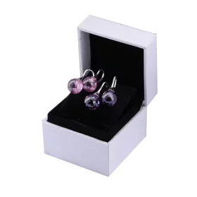 PANDORA Morning dew drop earrings, purple cz - 290552ACZ PANDORA Morning dew drop earrings, purple cz - 290552ACZ