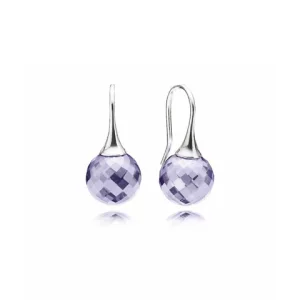 (image for) PANDORA Morning Dew, Lavender Cz Earrings - 290552LCZ