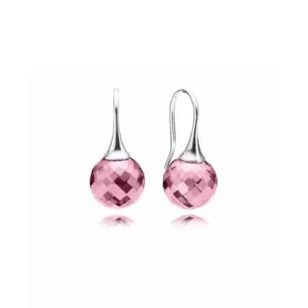 PANDORA Morning Dew, Pink Cz Earrings - 290552PCZ