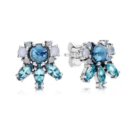 PANDORA Patterns of Frost with Multi-Colored Crystal Stud Earrings - 290731NMBMX