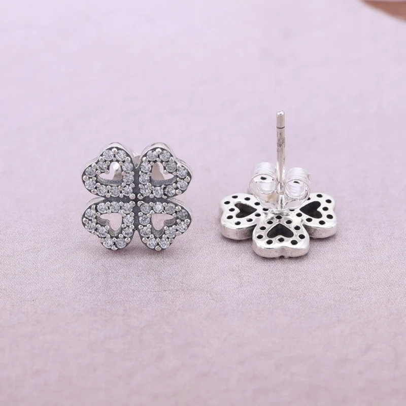(image for) PANDORA Petals of Love Stud Earrings - 290626CZ - View 2