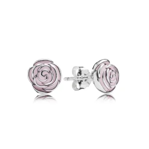 (image for) PANDORA Pink Rose Stud Earrings - 290554EN40