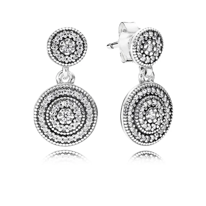 (image for) PANDORA Radiant Elegance Drop Earrings - 290688CZ - Product Image