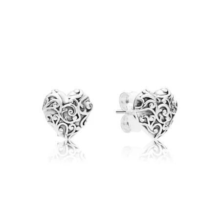 PANDORA Regal Hearts Earrings - 297693