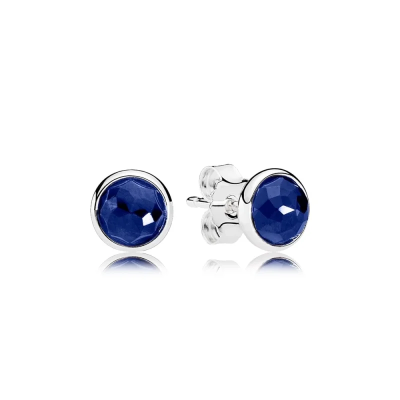 (image for) PANDORA September Droplets, Synthetic Sapphire Stud Earrings - 290738ssa - Product Image