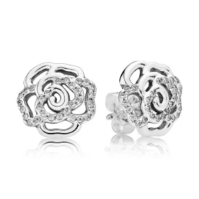 PANDORA Shimmering Roses Stud Earrings - 290575CZ PANDORA Shimmering Roses Stud Earrings - 290575CZ