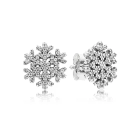PANDORA Snowflake Stud Earrings - 290589CZ