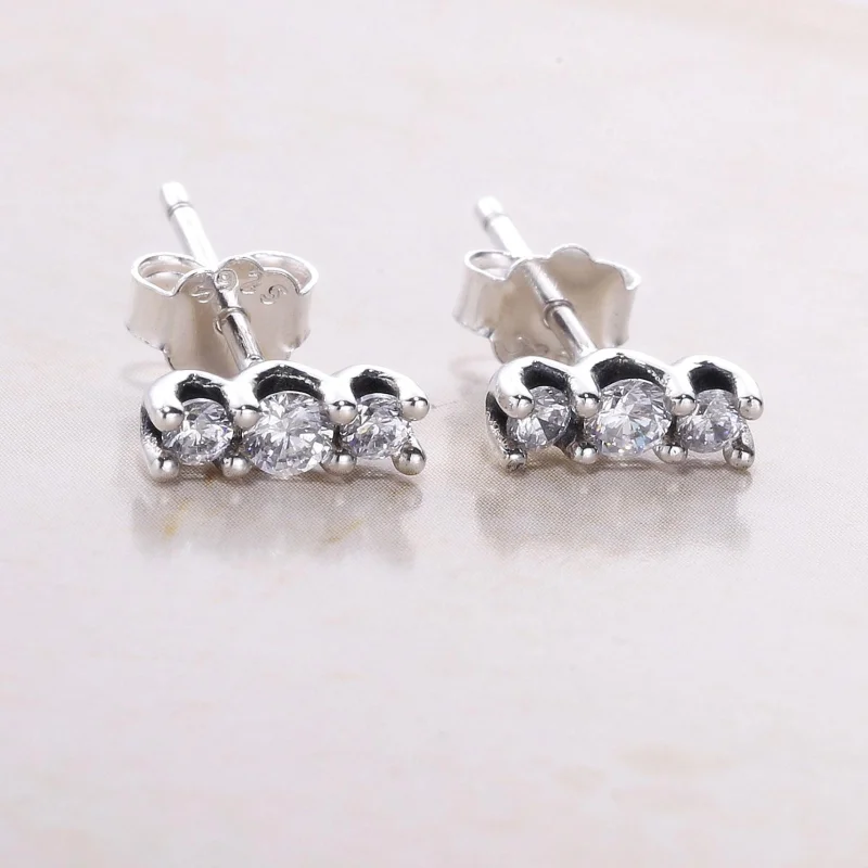(image for) PANDORA Sparkling Elegance with Clear CZ Stud Earrings - 290725CZ - View 2